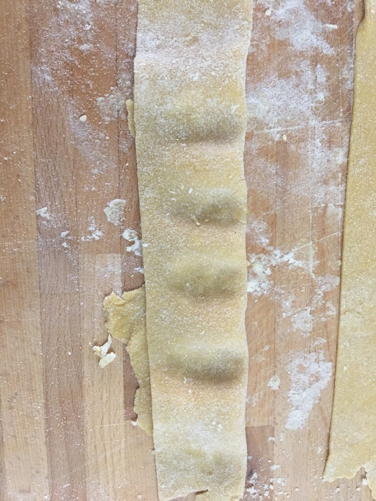 Ravioli Integrali ripieni di zucca e formaggio